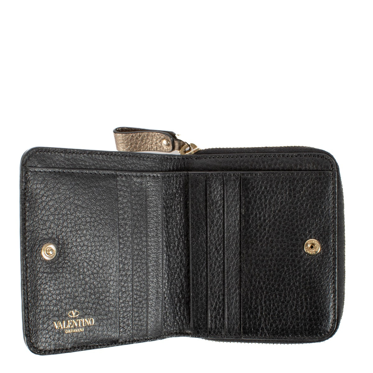shop 100% authentic second hand Valentino Garavani Metallic Bronze Rockstud Wallet on Labellov.com