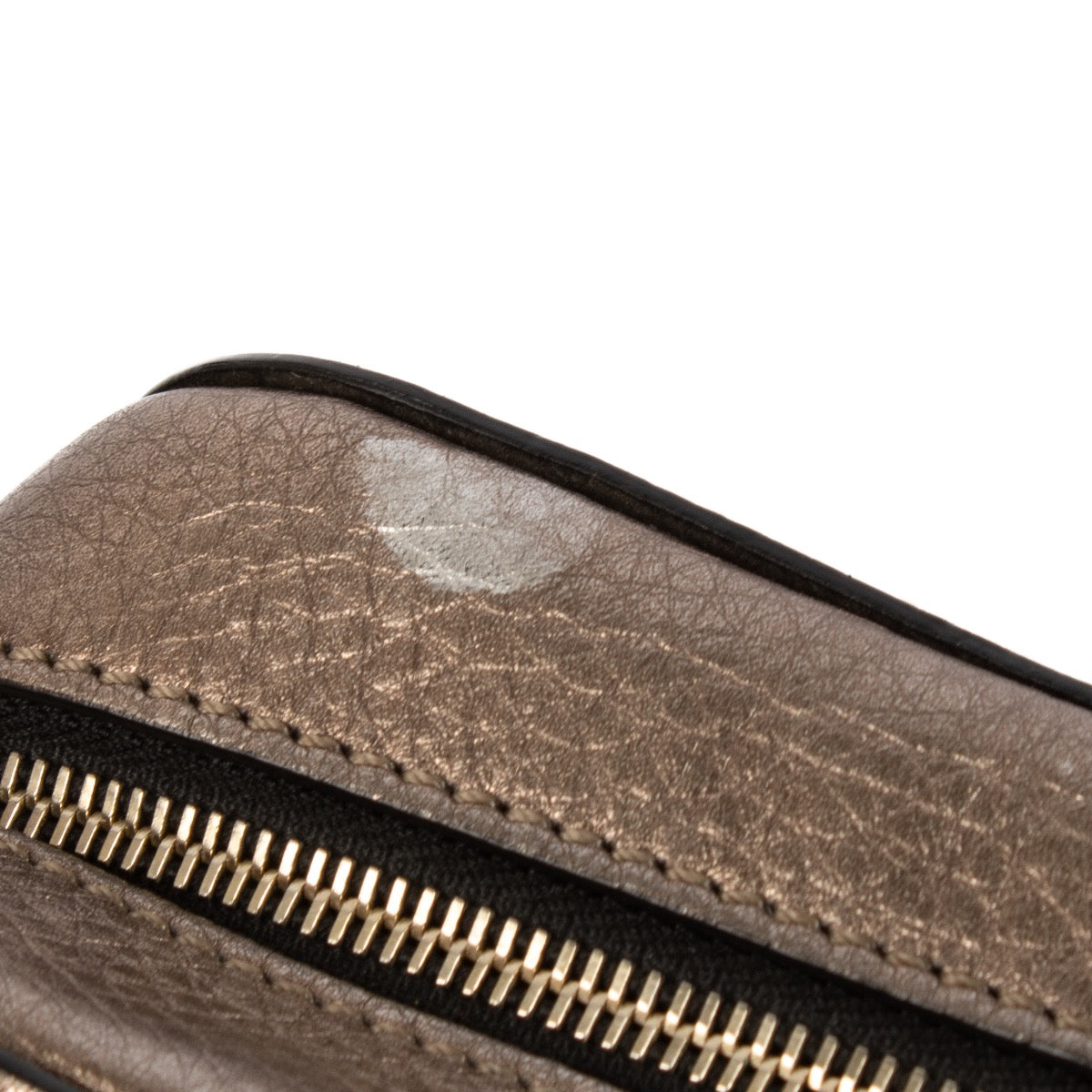shop 100% authentic second hand Valentino Garavani Metallic Bronze Leather Rockstud Camera Bag on Labellov.com