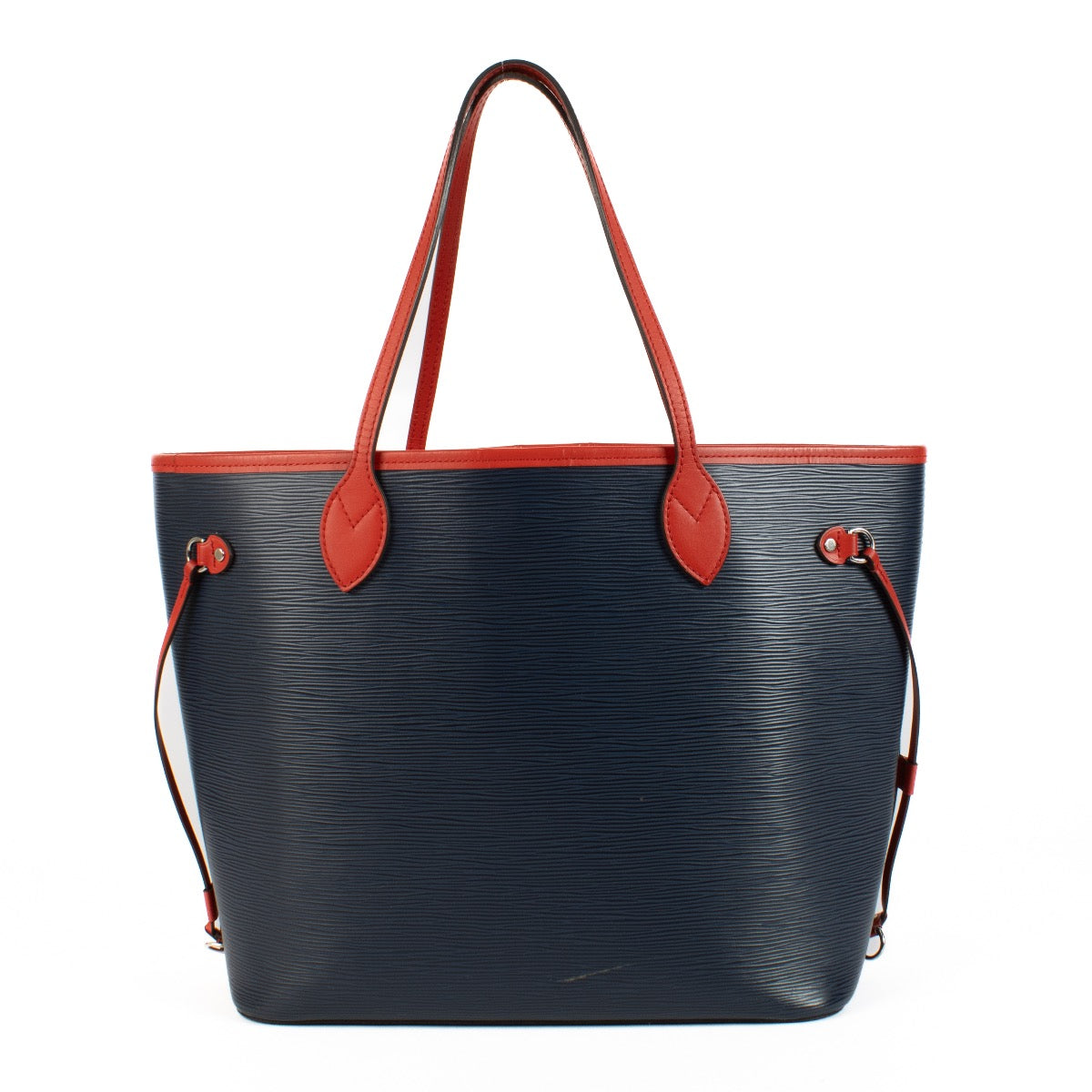 Shop safe online at Labellov in Antwerp, Brussels and Knokke this 100% authentic second hand Louis Vuitton Indigo/Coquelicot Epi Leather MM Neverfull. Koop veilig online een authentiek tweedehands Louis Vuitton blauw MM Neverfull.