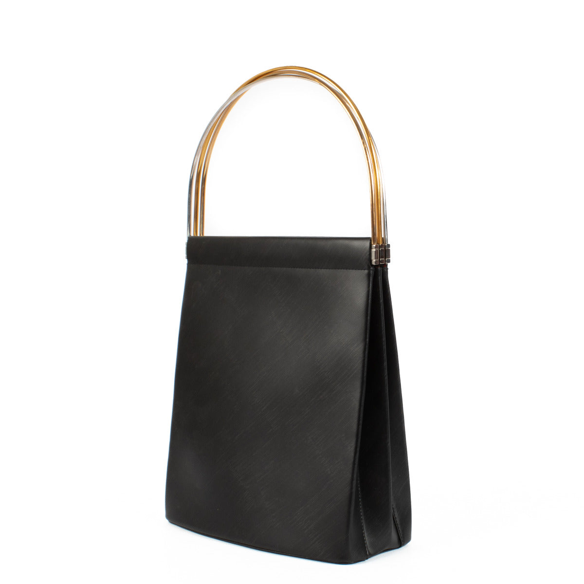 Cartier Trinity poignée supérieure en cuir noir