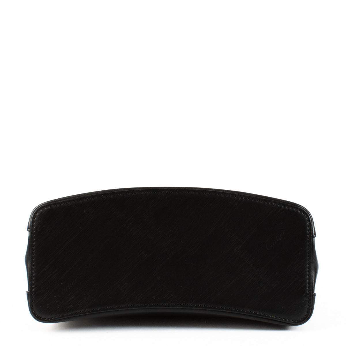 Cartier Trinity poignée supérieure en cuir noir