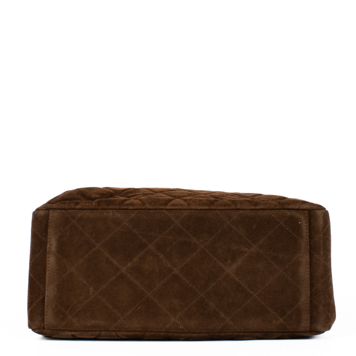 Chanel Brown Suede Double Sided Trapeze Flap Bag
