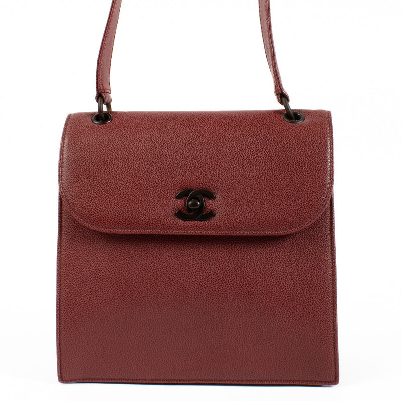Authentic second hand Chanel Burgundy Top Handle Bag on Labellov.com