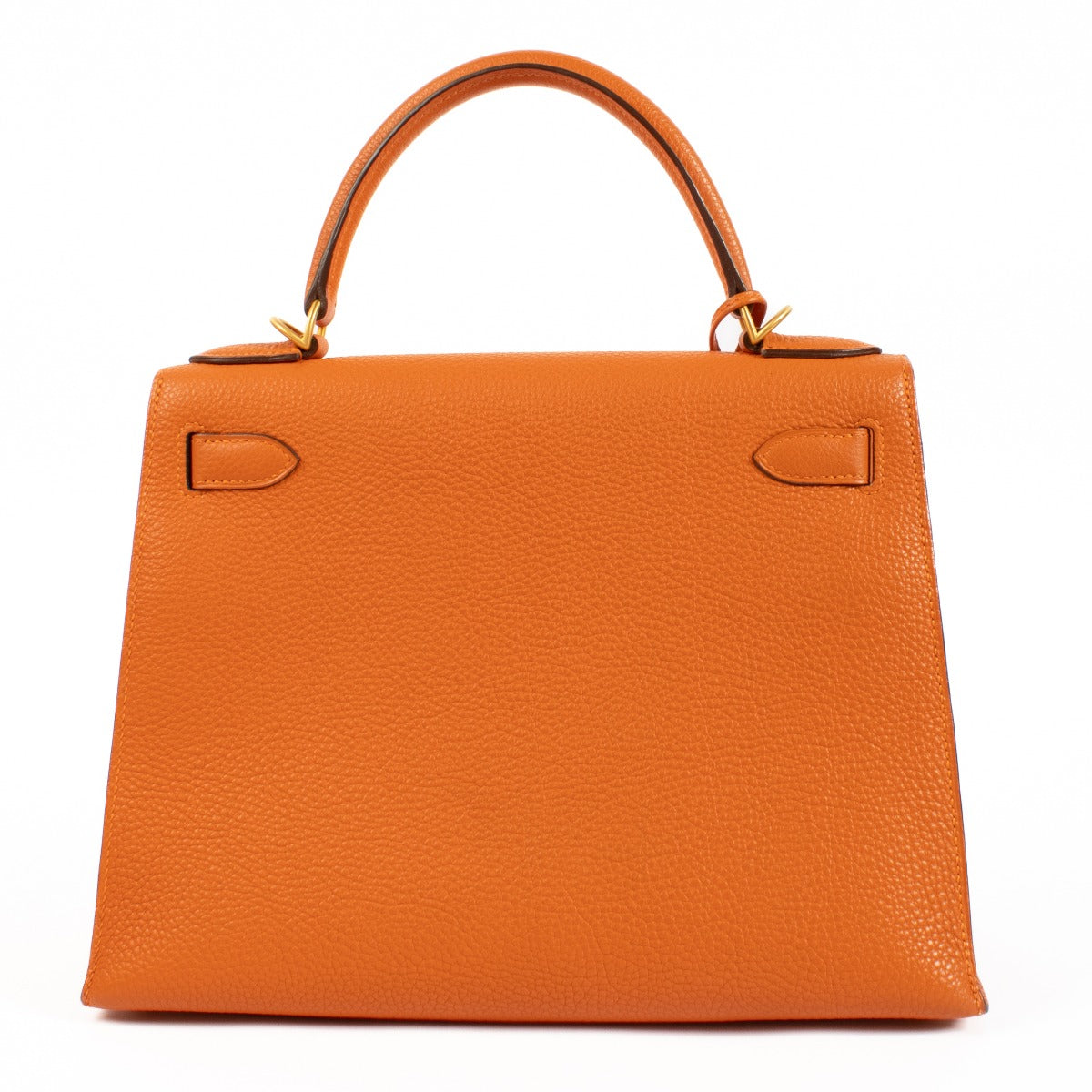 Hermès Kelly Sellier 28 Oranje Togo BGHW