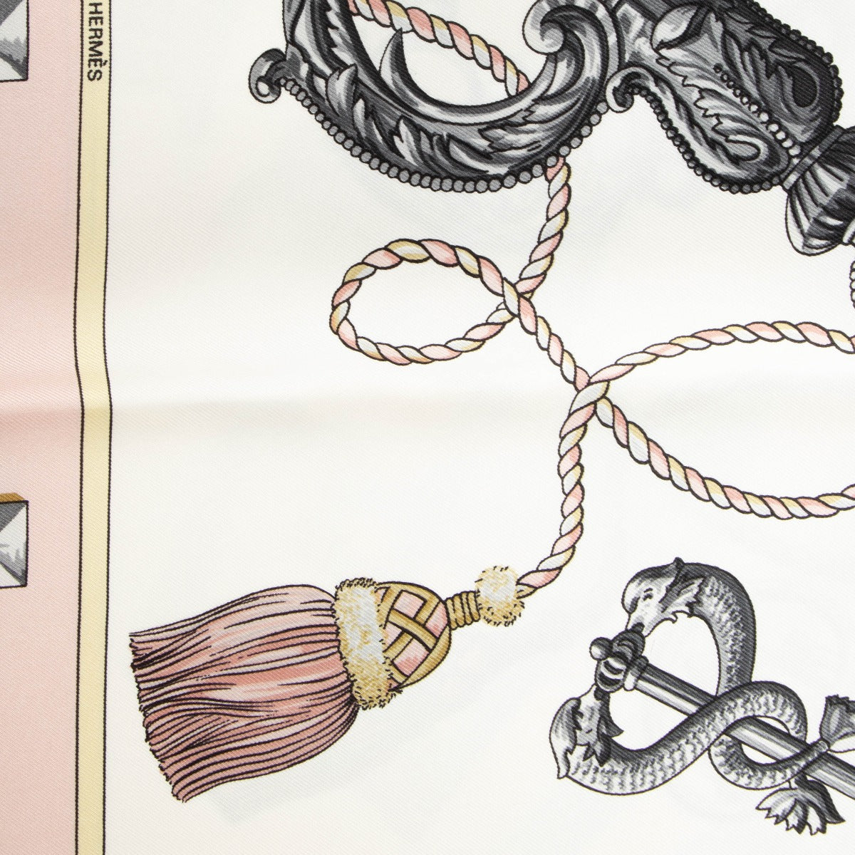 Shop this 100% authentic Hermès Les Clés Silk 90 Scarf at Labellov.com