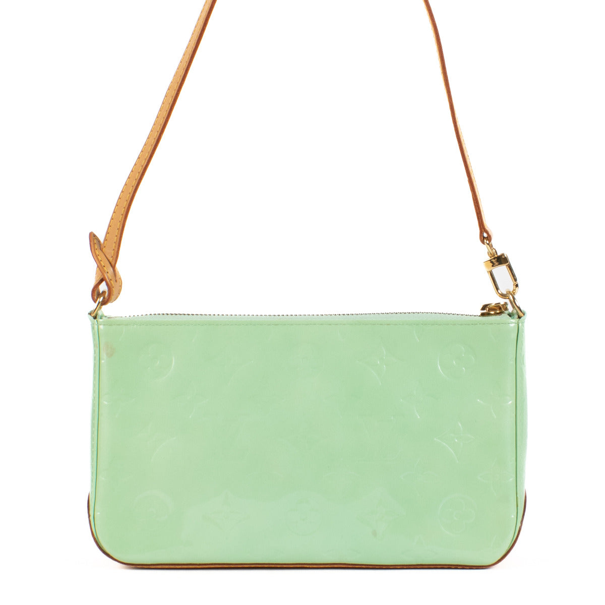 Louis Vuitton Pistache Green Vernis Pochette Shoulder Bag
