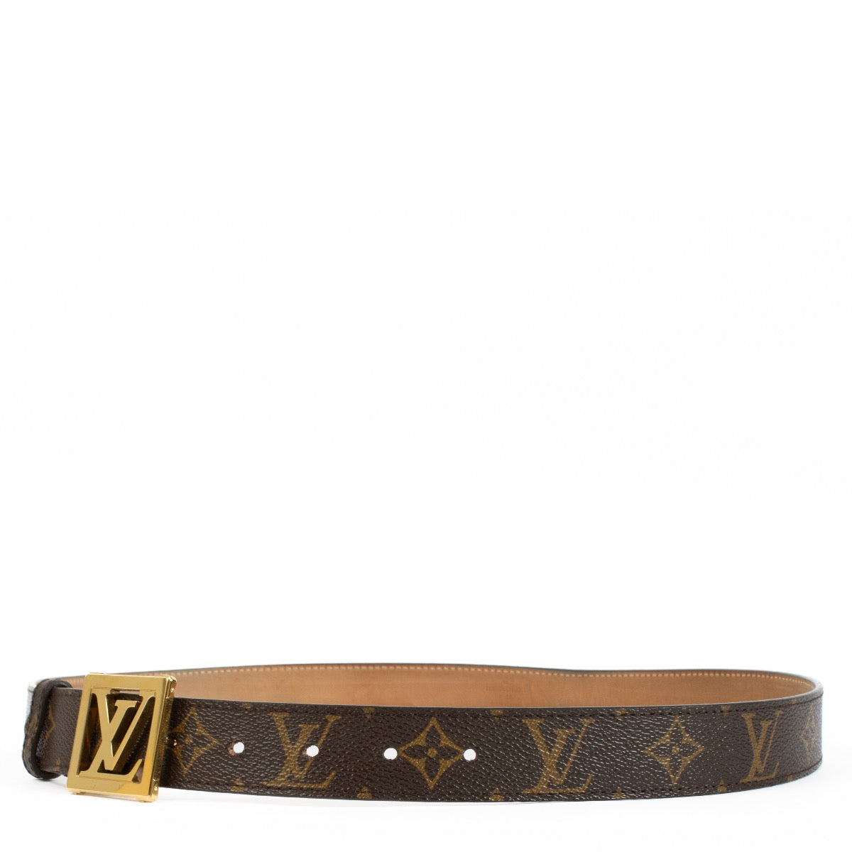 Louis Vuitton Monogram Santur Belt 95 – Iconic monogram canvas with a sleek metal buckle, perfect for any outfit.