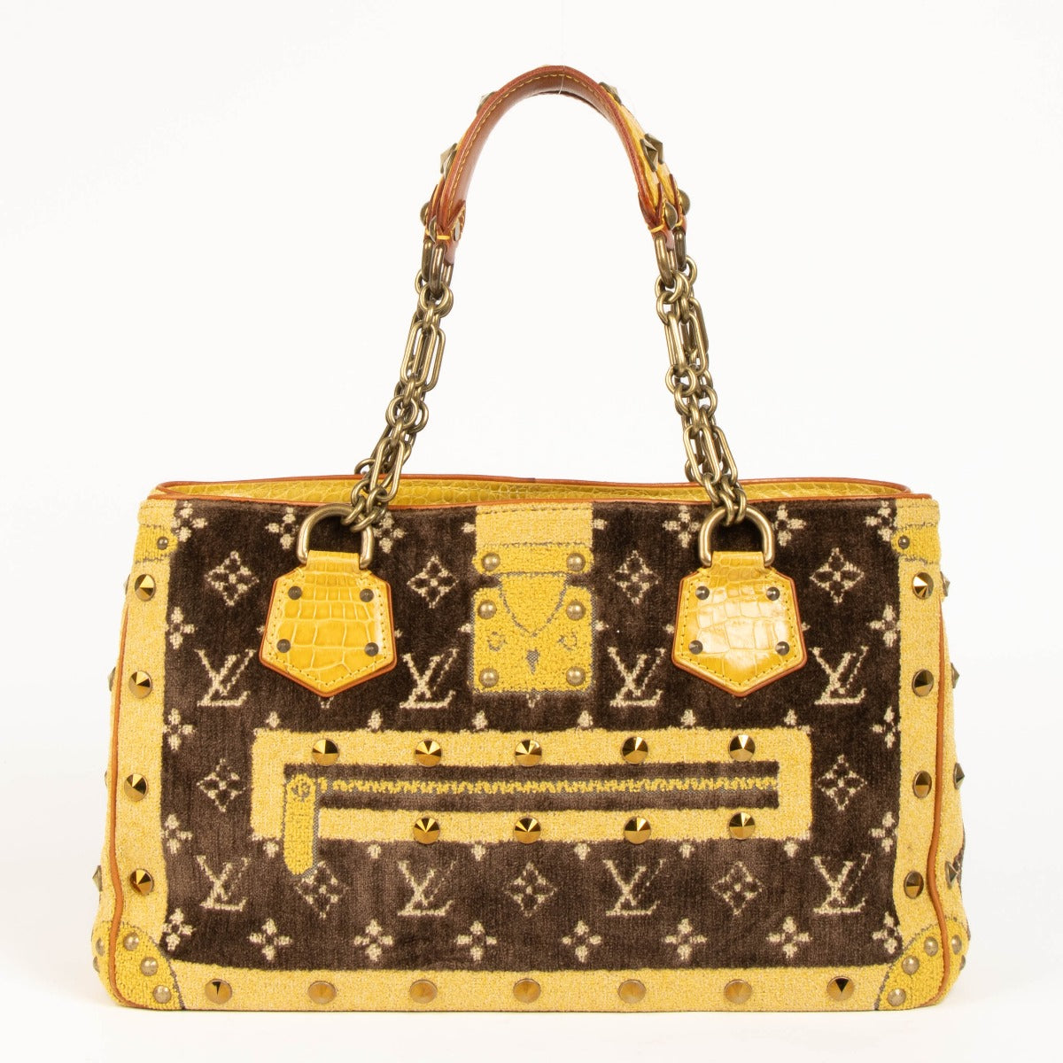 Shop this authentic Louis Vuitton Trompe l'Oeil Velvet/Crocodile Le Fabuleux Bag pre-loved on Labellov.com