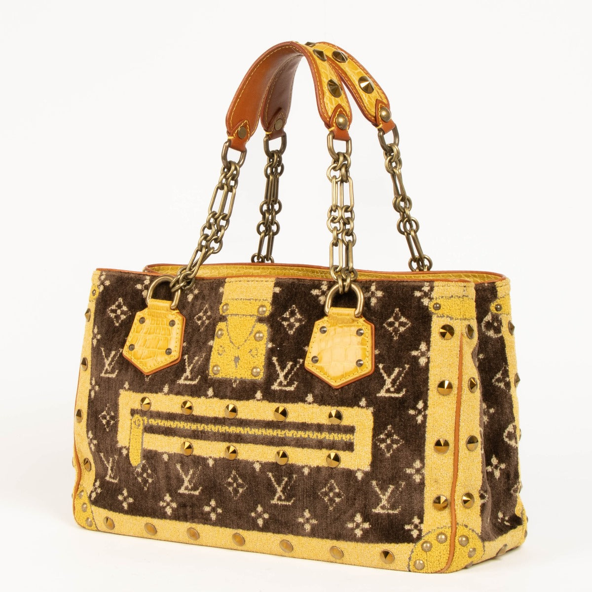 Shop this authentic Louis Vuitton Trompe l'Oeil Velvet/Crocodile Le Fabuleux Bag pre-loved on Labellov.com
