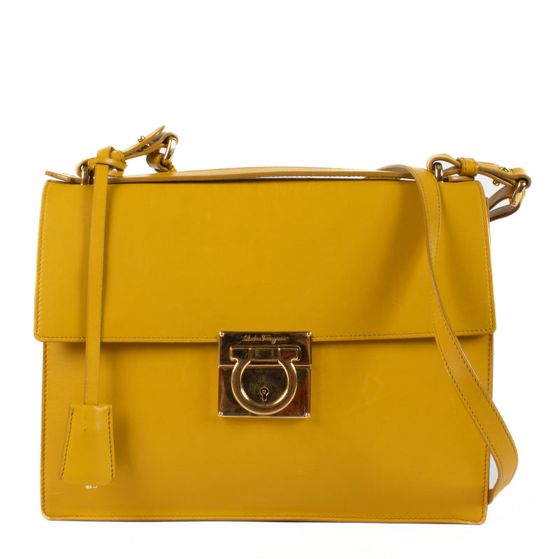 Salvatore Ferragamo Mustard Yellow Bag