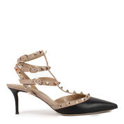 Valentino Garavani Two-tone Rockstud Caged Pumps - size 39.5