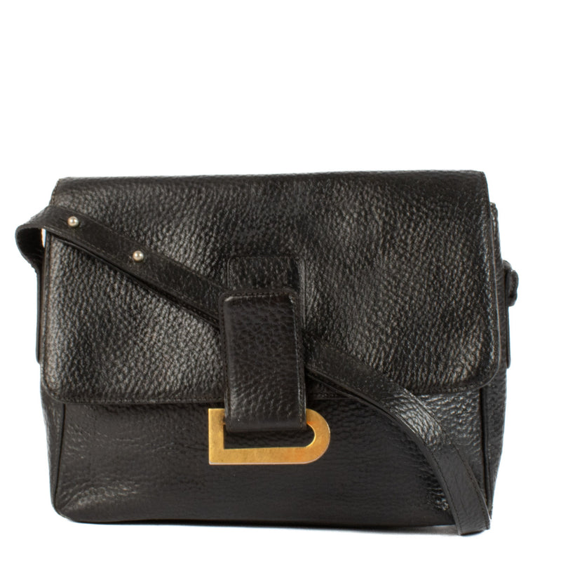 Delvaux Black Poirier Shoulder Bag
