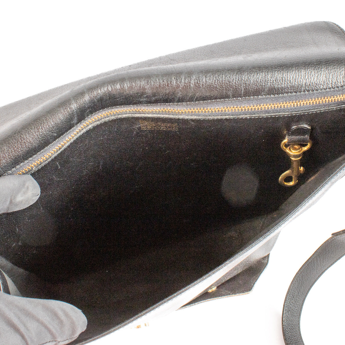 Delvaux Zwarte Boheme Crossbody Tas
