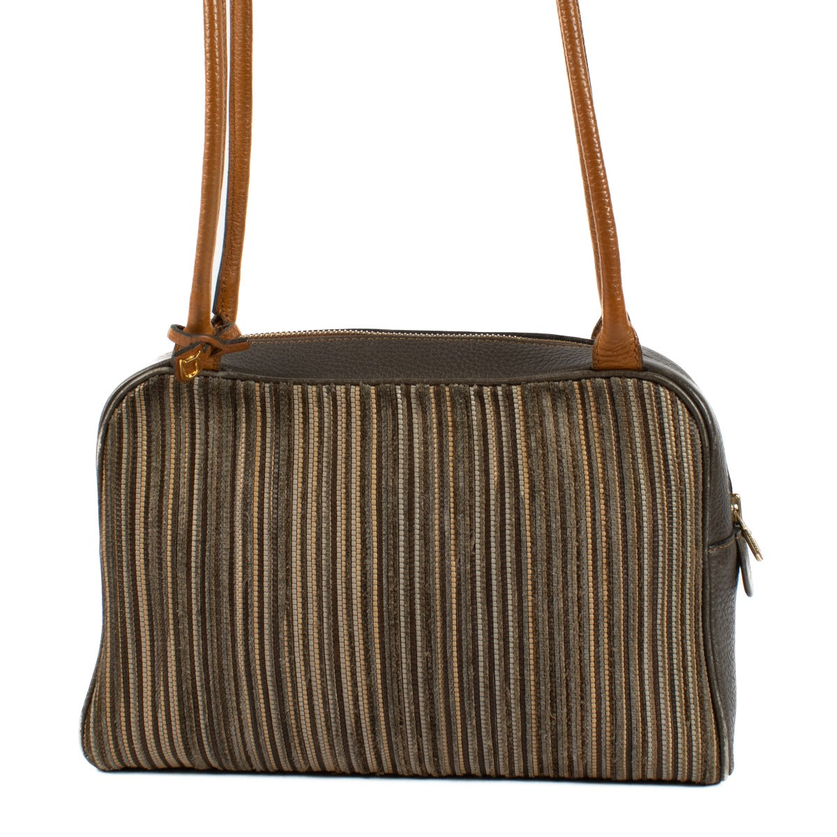 Shop 100% authentic secondhand Delvaux Brown Toile de Cuir Vintage Bag on Labellov.com