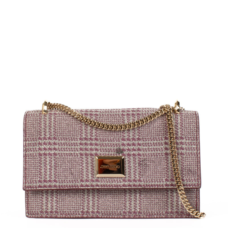 Shop safe online at Labellov in Antwerp, Brussels and Knokke this 100% authentic second hand Jimmy Choo Silver and Purple Shimmer Crossbody. Koop veilig online een tweedehands authentieke Jimmy Choo zilveren handtas.