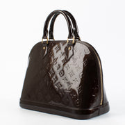 Authentic Preloved Louis Vuitton Aramante Monogram Vernis Alma PM Top Handle on Labellov.com
