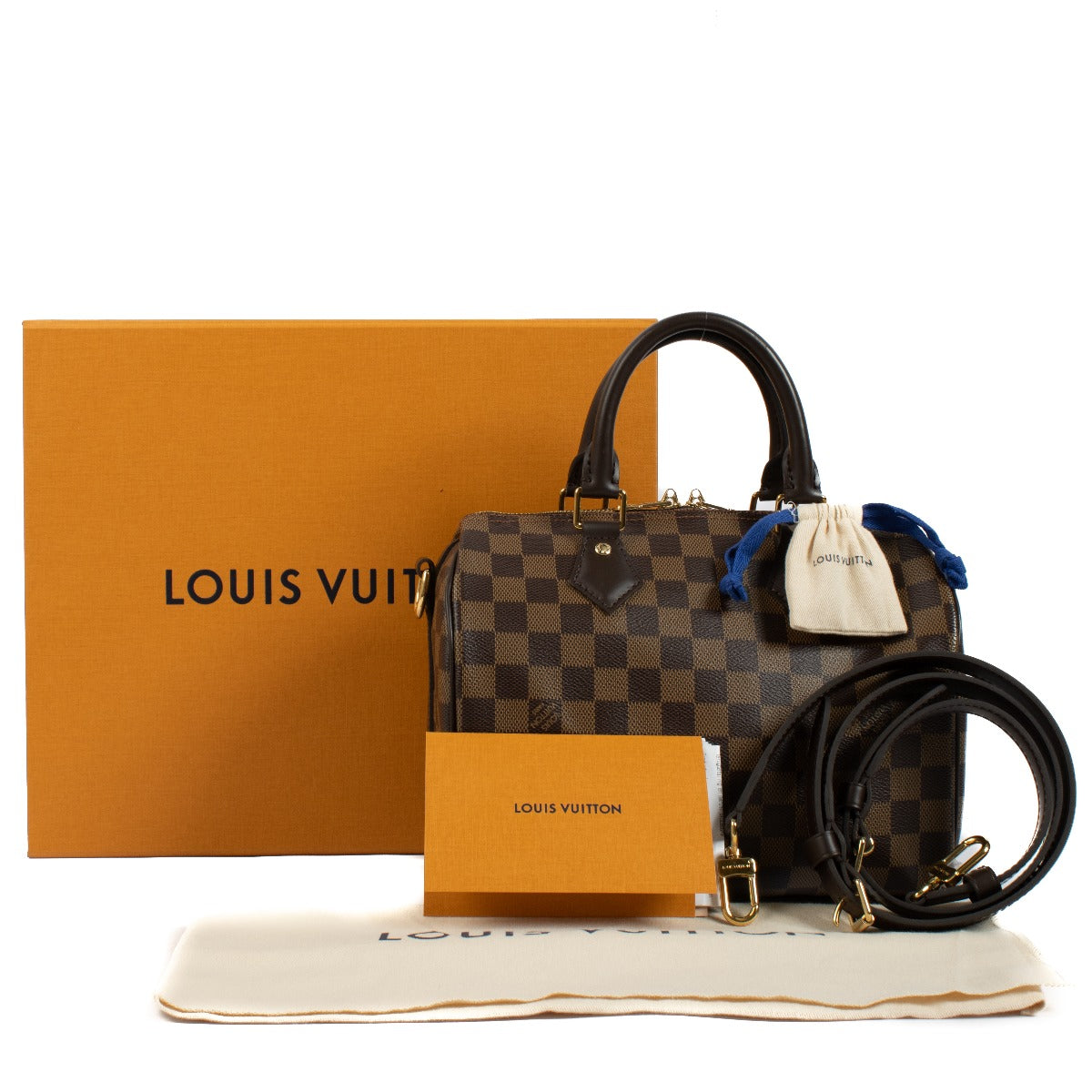 Authentic second hand Louis Vuitton Monogram Speedy 25 Top Handle Bag on Labellov.com