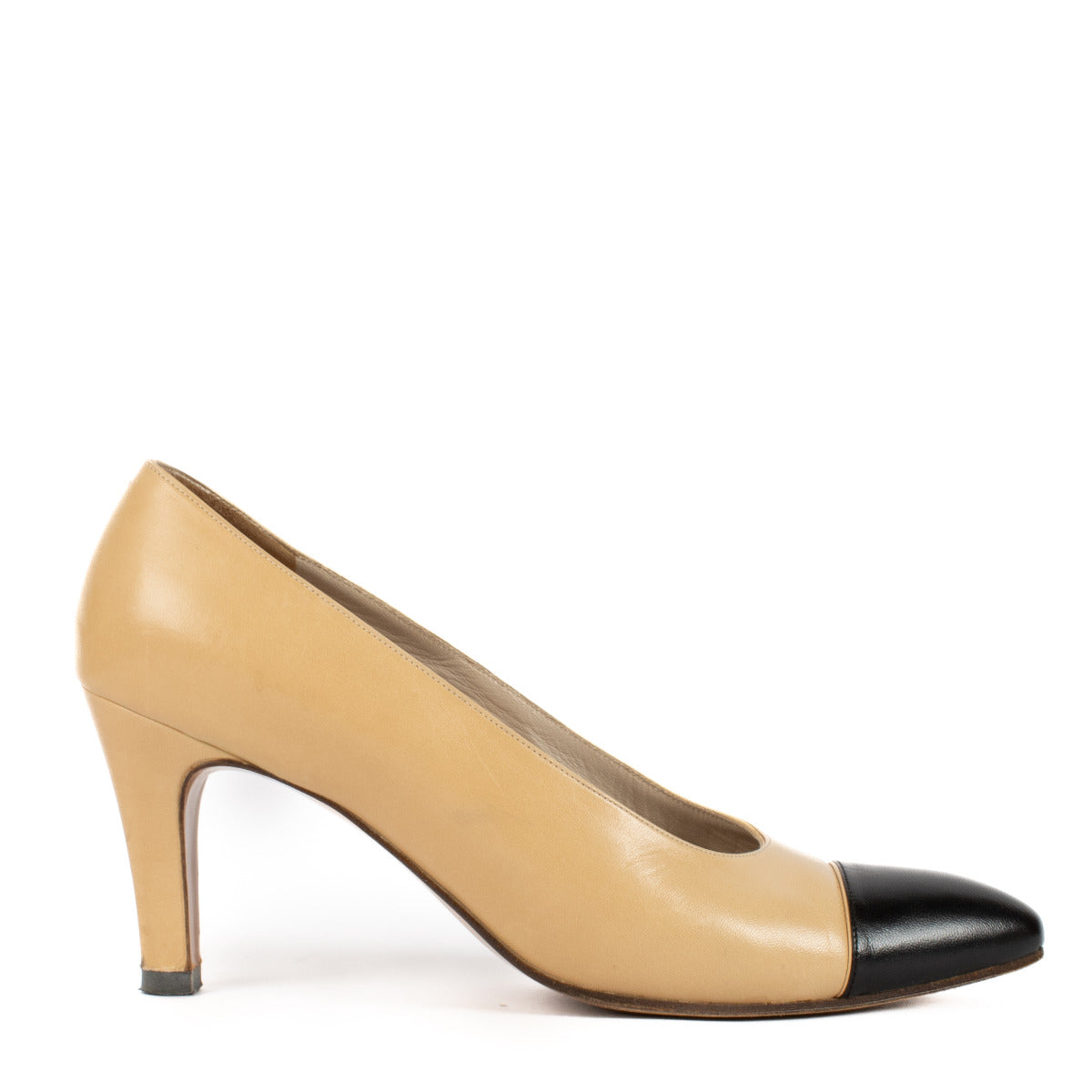 Chanel Nude Tweekleurige Hakken - maat 37.5