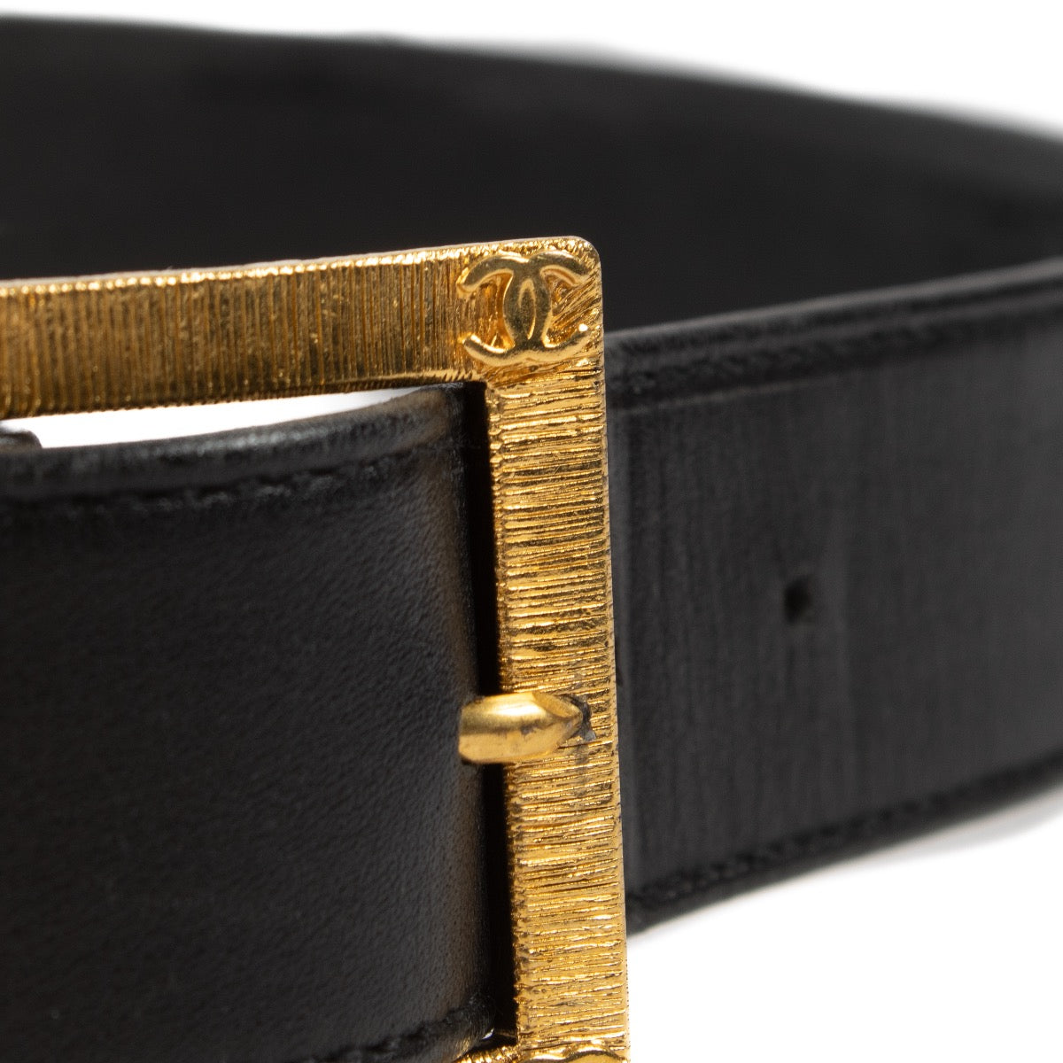 shop 100% authentic second hand Chanel Black Square Belt - Size 75 on Labellov.com