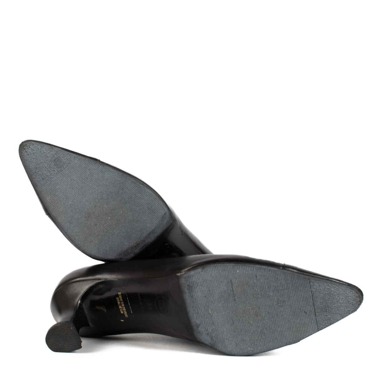 Chanel Black Belt Heels - size 38