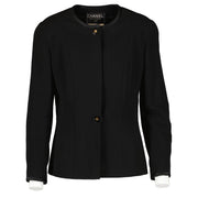Chanel 94A Black Skirt & Blazer Set