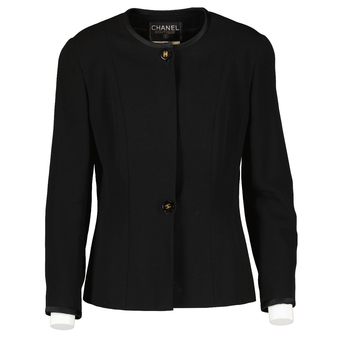 Chanel 94A Black Skirt & Blazer Set