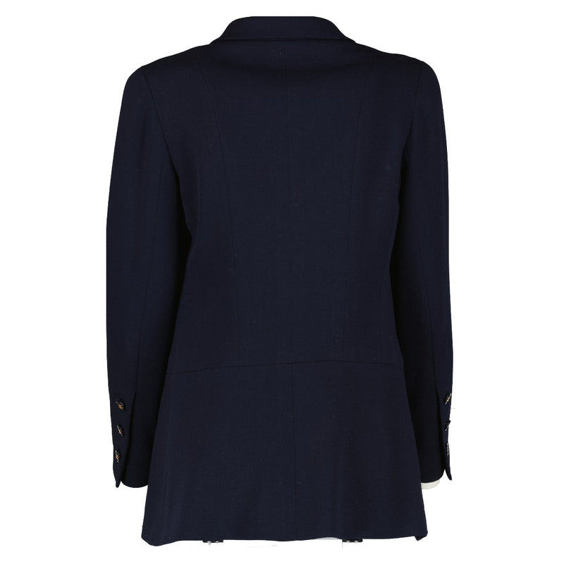 Chanel 95P Navy Blue Midi Jacket