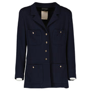 Chanel 95P Navy Blue Midi Jacket
