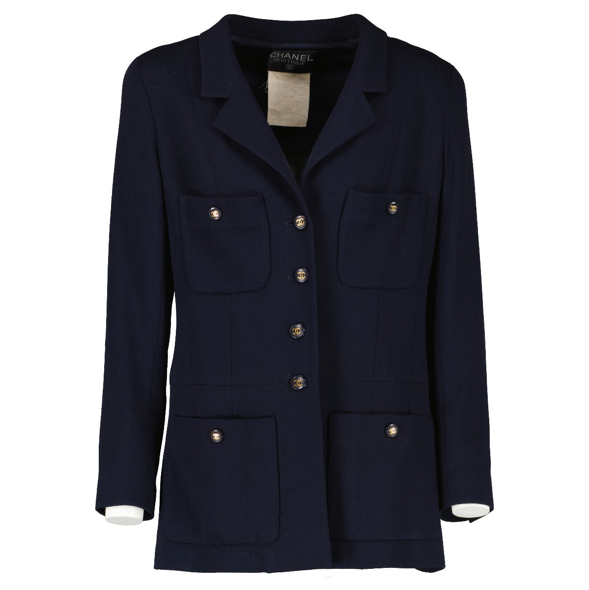 Chanel 95P Navy Blue Midi Jacket