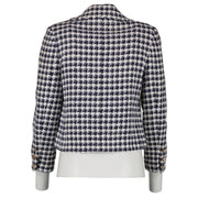 Shop safe online at Labellov in Antwerp, Brussels and Knokke this 100% authentic second hand Chanel Vintage Collection 16 Houndstooth Tweed Jacket. Veilig online tweedehands Chanel tweed vest kopen bij Labellov.