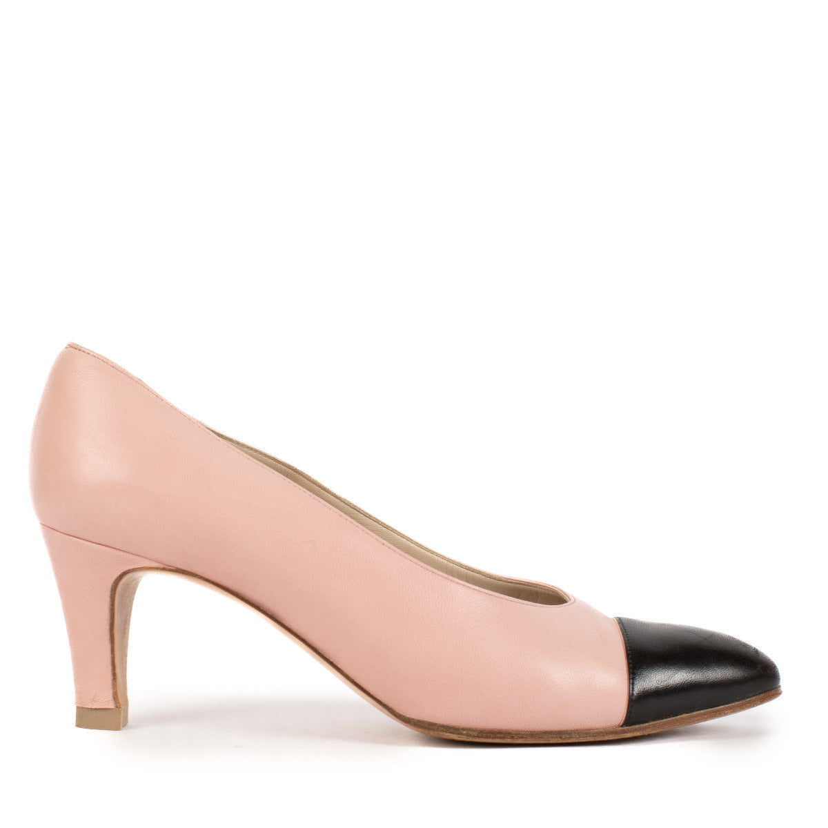 Chanel Pink Two-Tone Heels - size 37.5