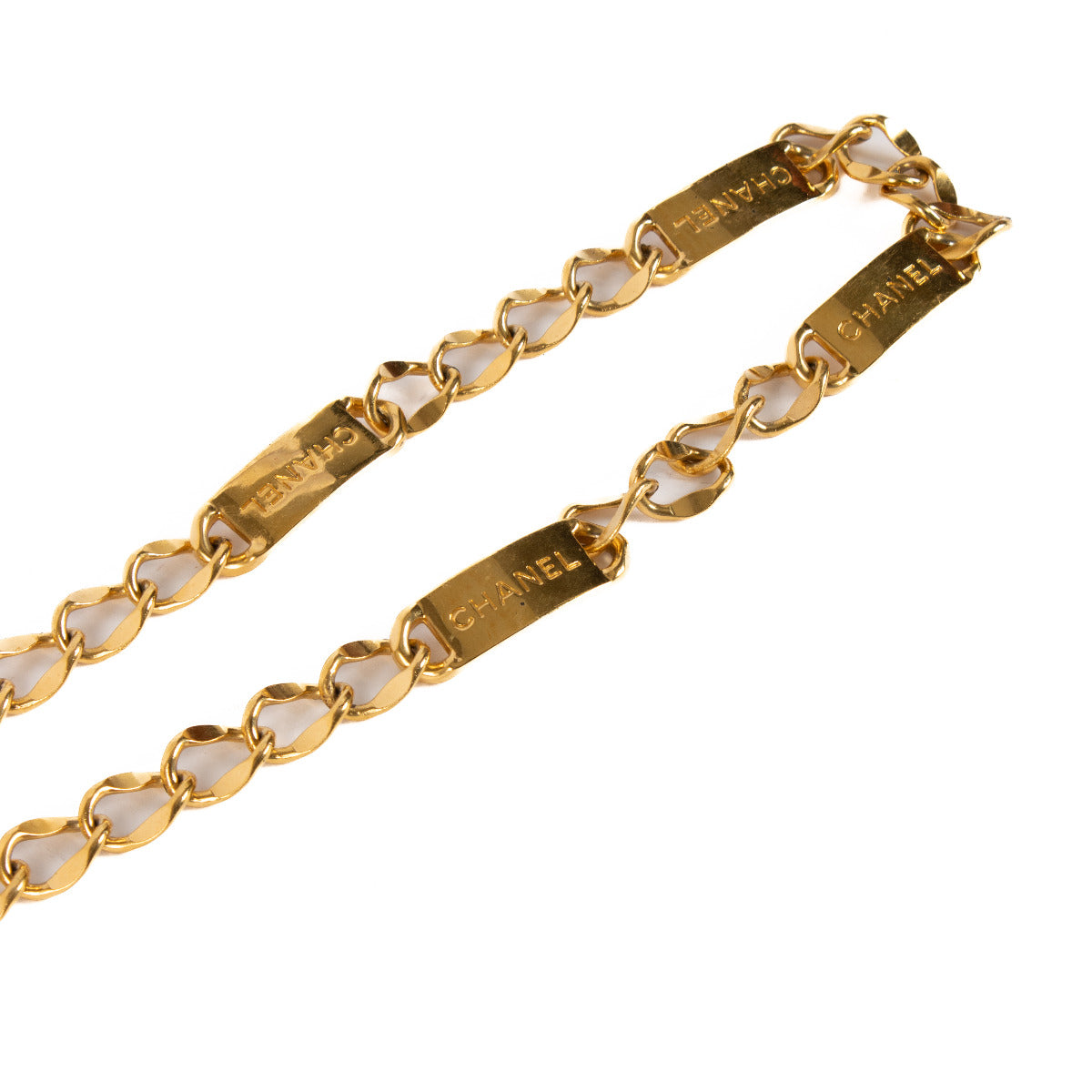 Ceinture Chanel vintage à chaîne et médaillons dorés