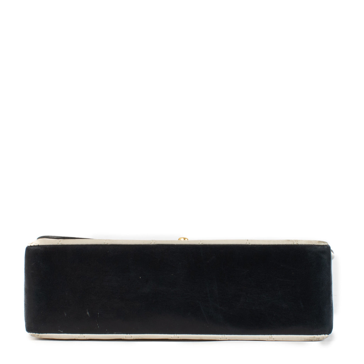 Chanel Two-Tone White & Navy Flap Bag