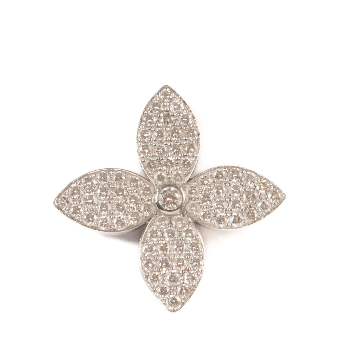 Louis Vuitton Diamonds Monogram Blossom Necklace Pendant