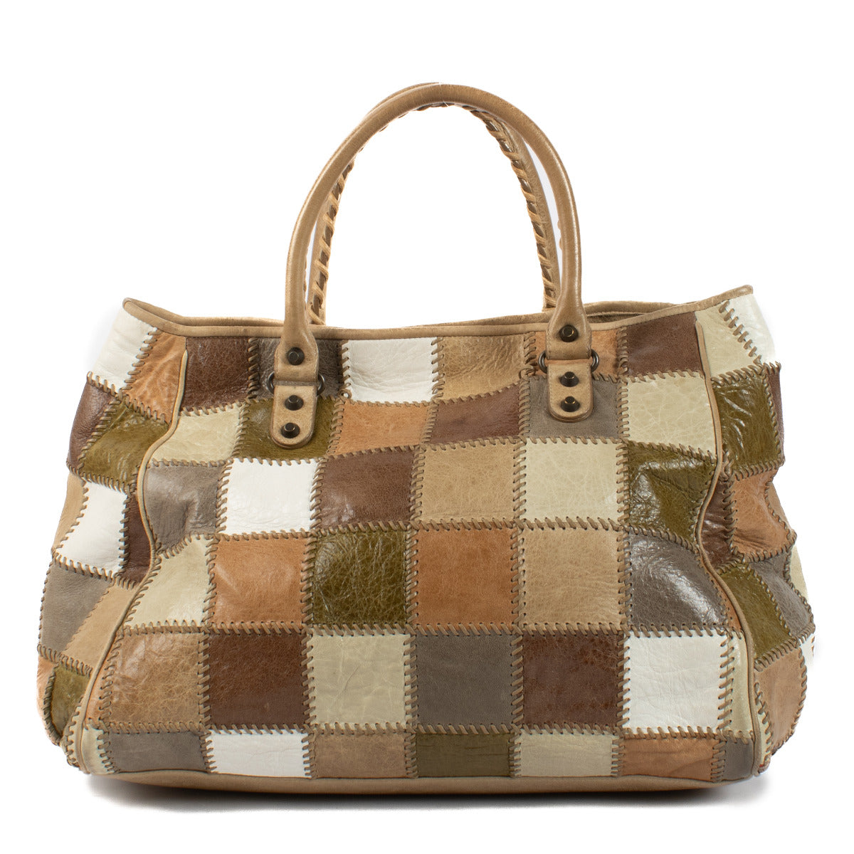 Balenciaga Multicolor Patchwork Sunday Bag