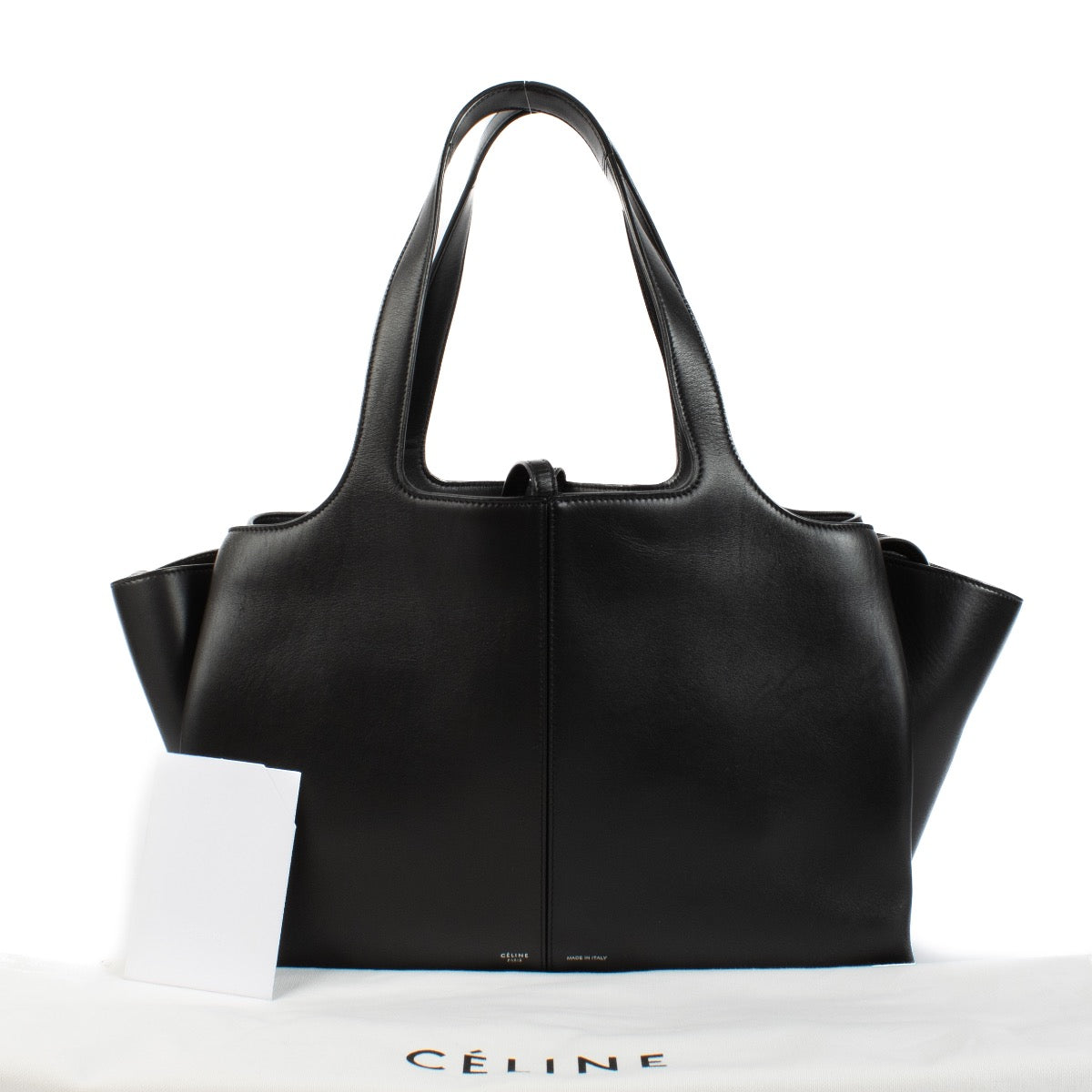 shop 100% authentic second hand Celine Black Medium Tri-Fold Bag on Labellov.com