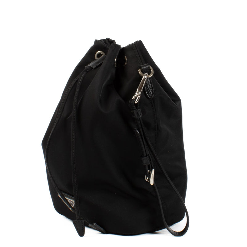 shop 100% authentic second hand Prada Black Nylon Bucket Bag on Labellov.com