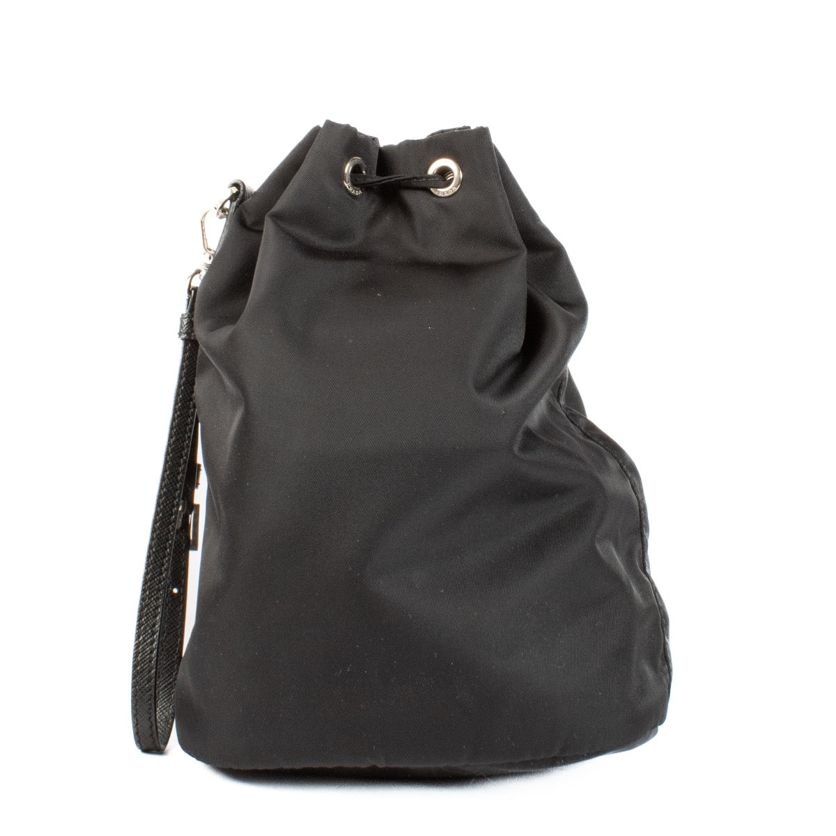 shop 100% authentic second hand Prada Black Nylon Bucket Bag on Labellov.com