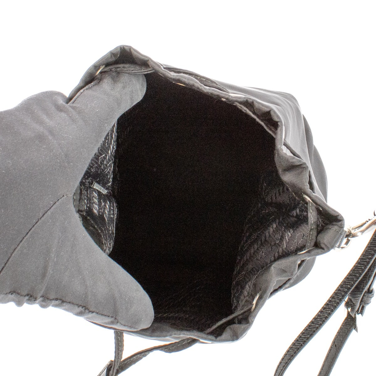 shop 100% authentic second hand Prada Black Nylon Bucket Bag on Labellov.com
