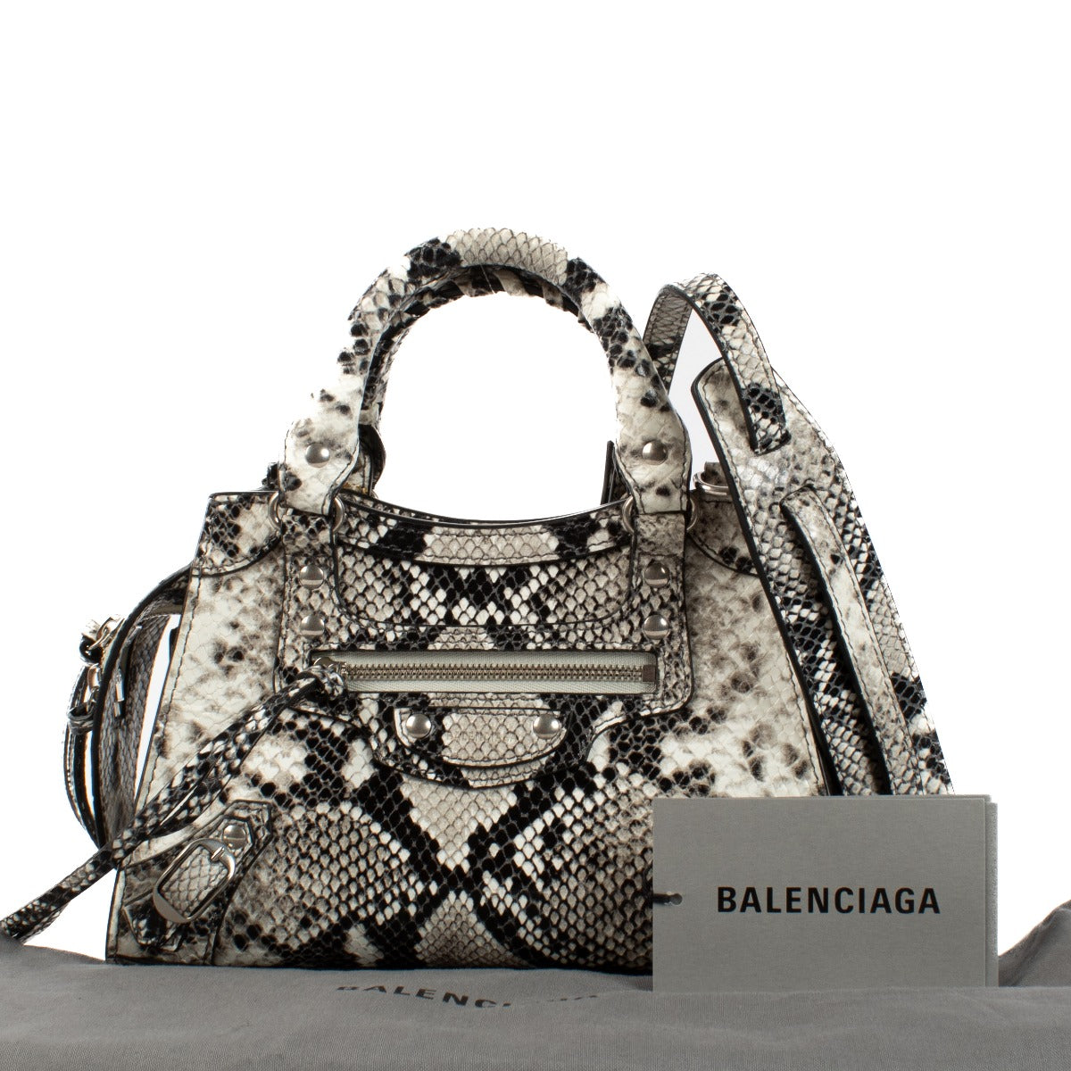 Shop 100% authentic secondhand Balenciaga Python Embossed Neo Classic Mini Top Handle on Labellov.com