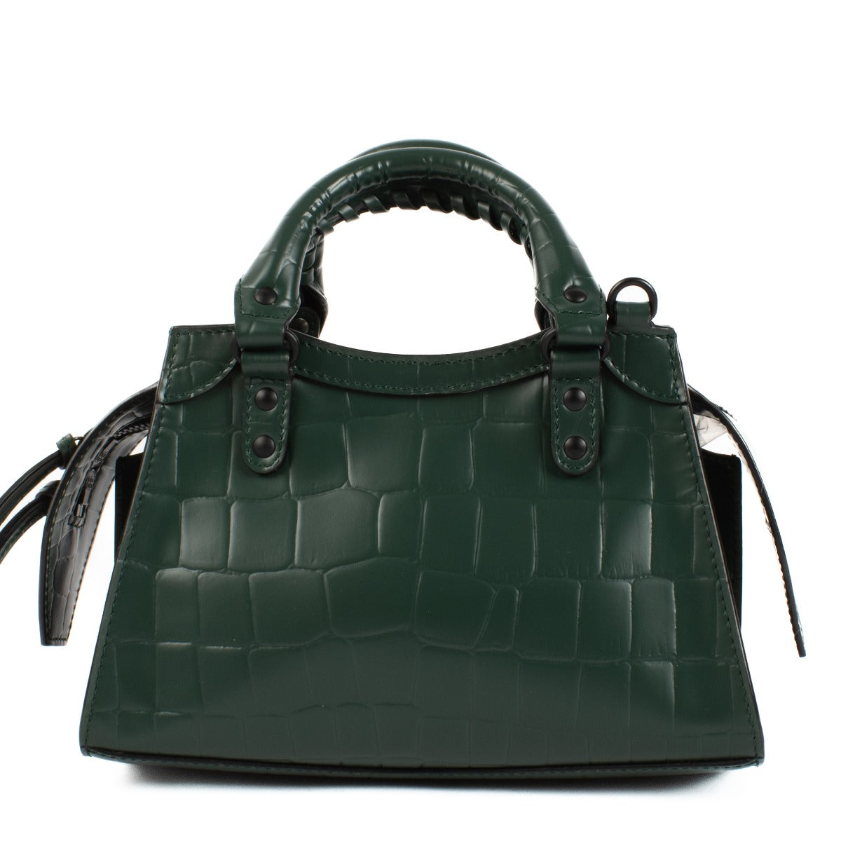 Shop 100% authentic secondhand Balenciaga Green Crocodile Effect Neo Classic Mini Top Handle Bag on labellov.com