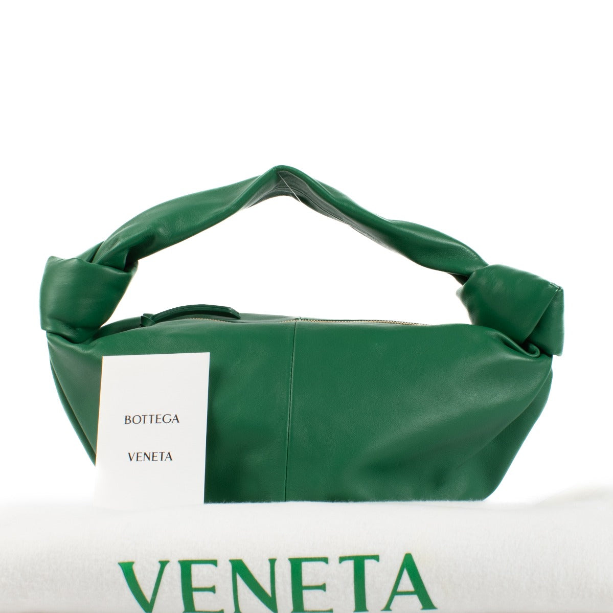 Shop 100% authentic secondhand Bottega Veneta Green Double Knot Bag on Labellov.com
