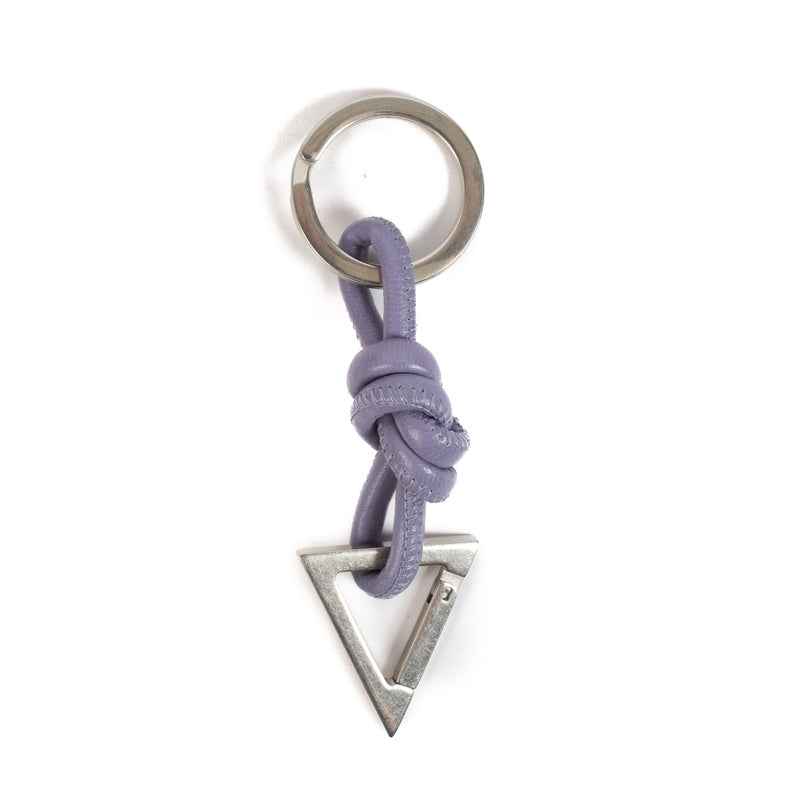 Bottega Veneta Lavender Leather Keychain Charm