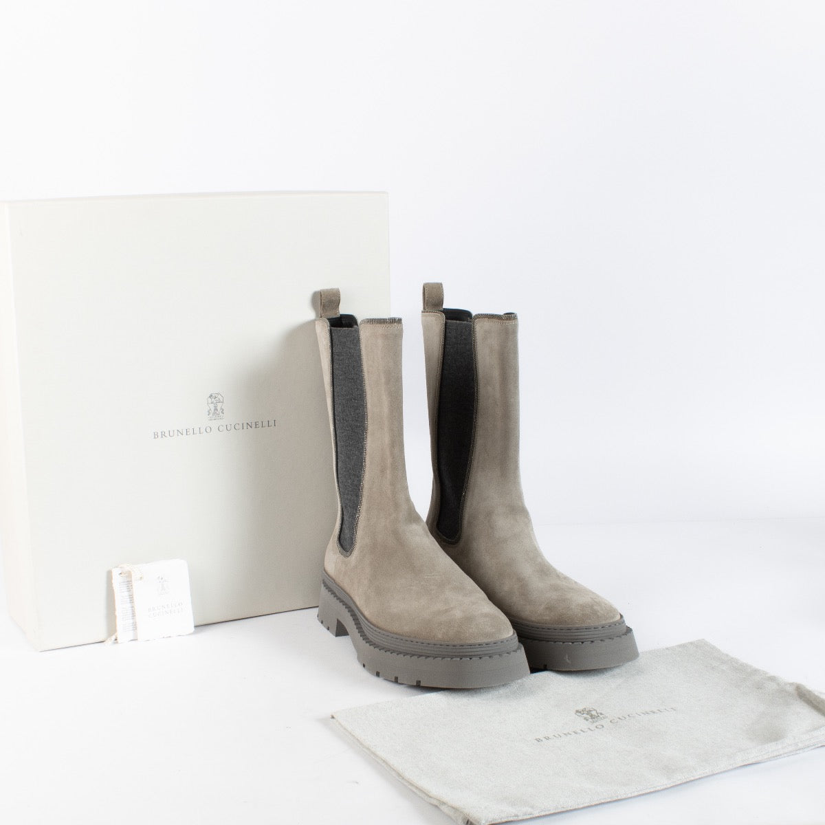 Authentic Brunello Cucinelli Suede Ankle Boot - Size 40,5 on Labellov.com