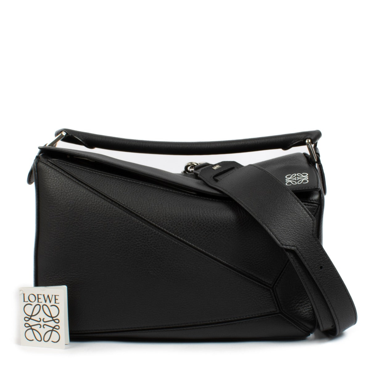 Loewe Black Classic Calf Medium Puzzle Bag