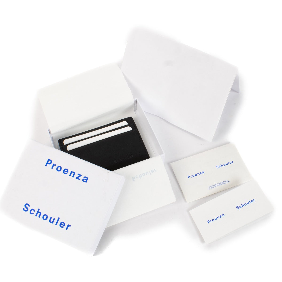 Proenza Schouler Black Origami Card Holder
