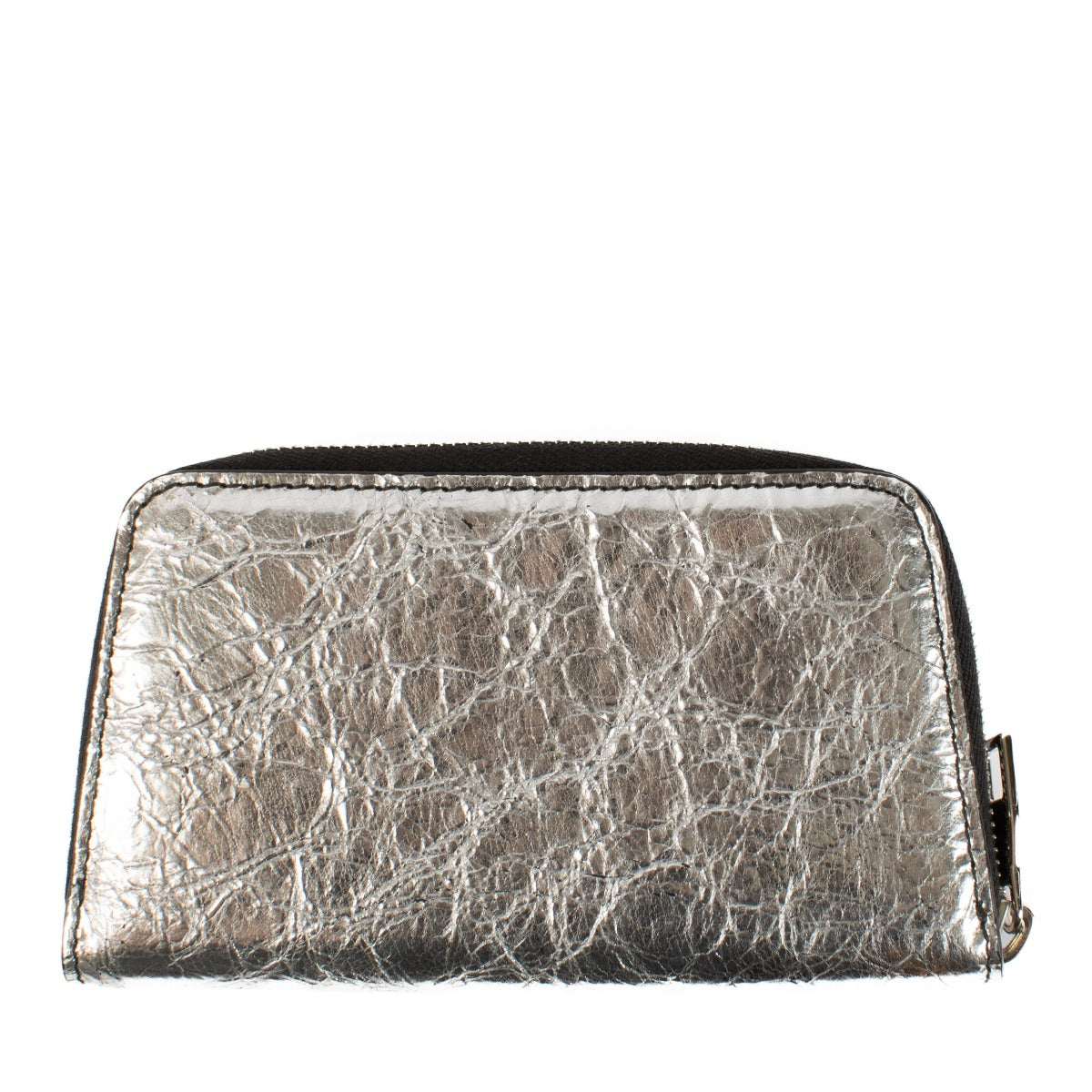 Proenza Schouler Zilveren Trapeze Compacte Ritsportemonnee