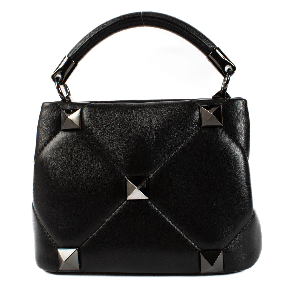 Valentino Garavani Roman Stud All Black Small Bag