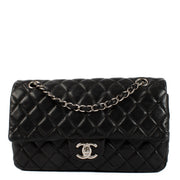Chanel Black Lambskin Medium Classic Double Flap Bag