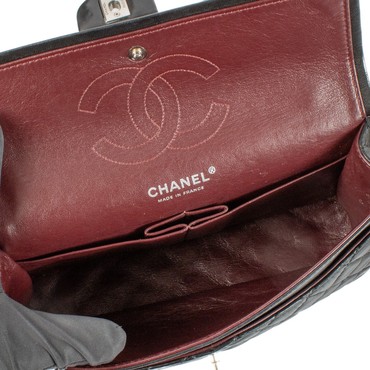 Chanel Black Lambskin Medium Classic Double Flap Bag